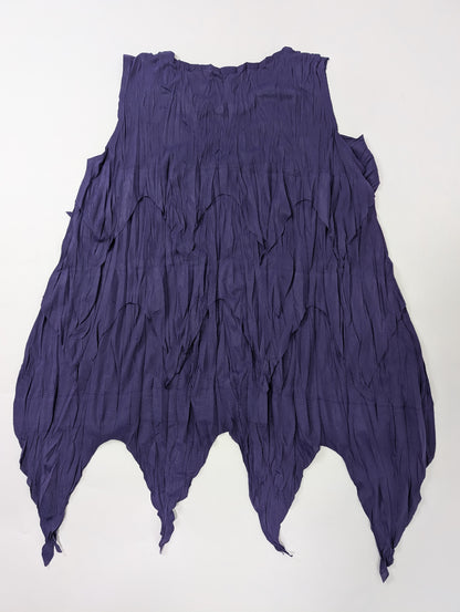 PLEATS PLEASE PLEATS PLEASE Wrinkled Cut and Sew Tunic Dress, Size 3