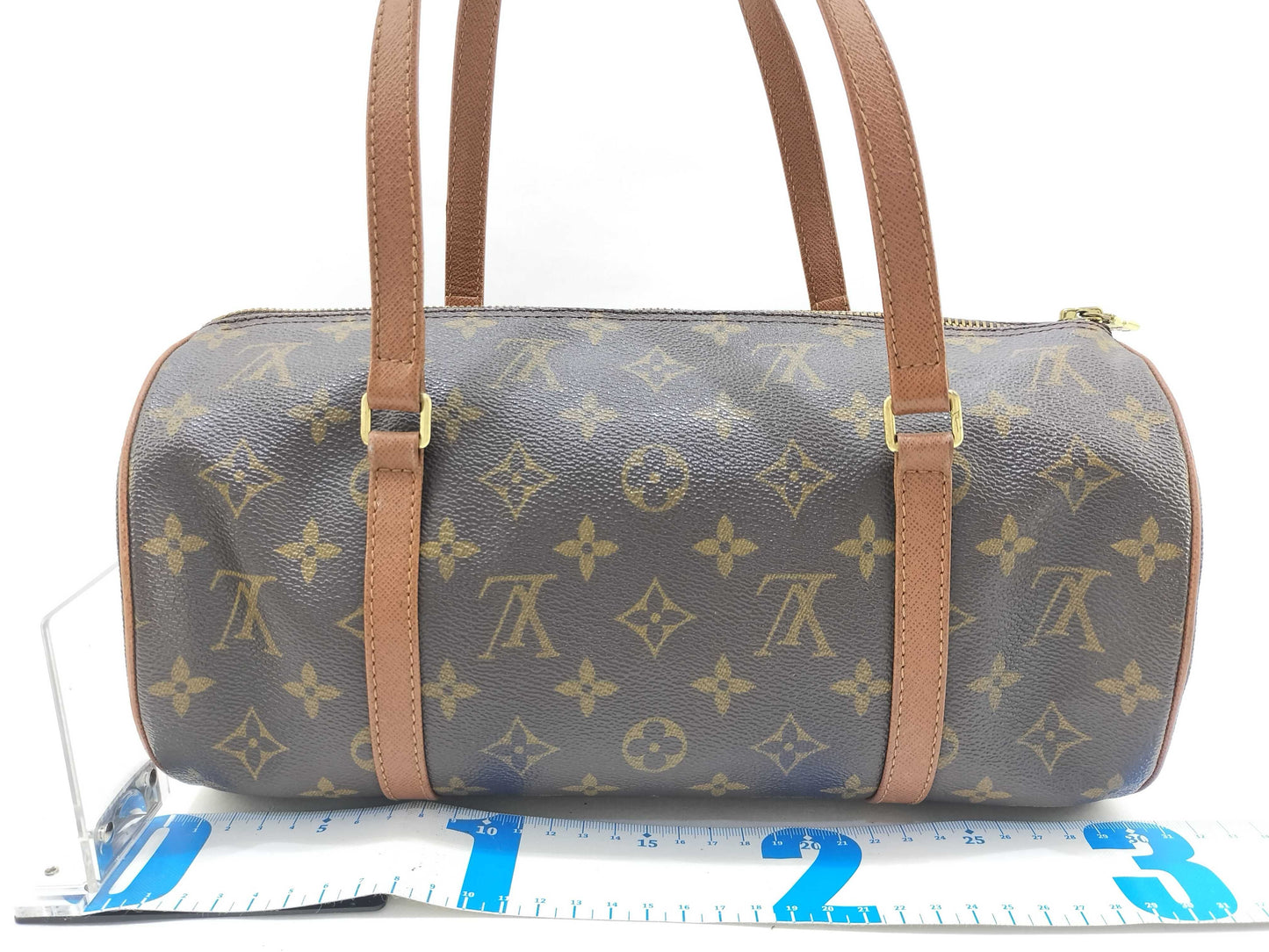 LOUIS VUITTON Monogram Papillon Handbag with Pouch