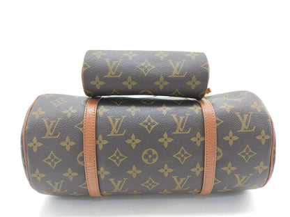 LOUIS VUITTON Monogram Papillon Handbag with Pouch