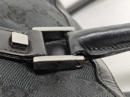 GUCCI GG Canvas Handbag 000 0851 Black W28cm Handbag