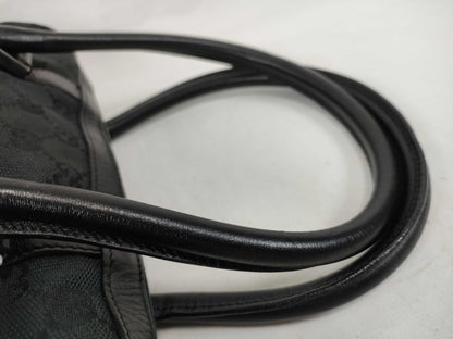 GUCCI GG Canvas Handbag 000 0851 Black W28cm Handbag