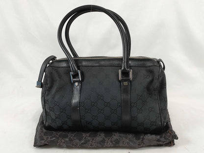 GUCCI GG Canvas Handbag 000 0851 Black W28cm Handbag