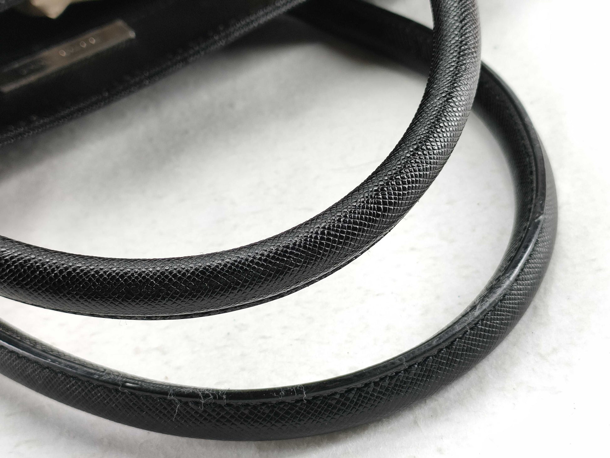 BURBERRY Check Leather Handbag Beige/Black W31cm Tote Bag