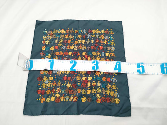 HERMES Carré HERMES Petit Carré Carré 45 Silk Scarf Jockey's Uniform Competition Uniform Navy Other Accessories