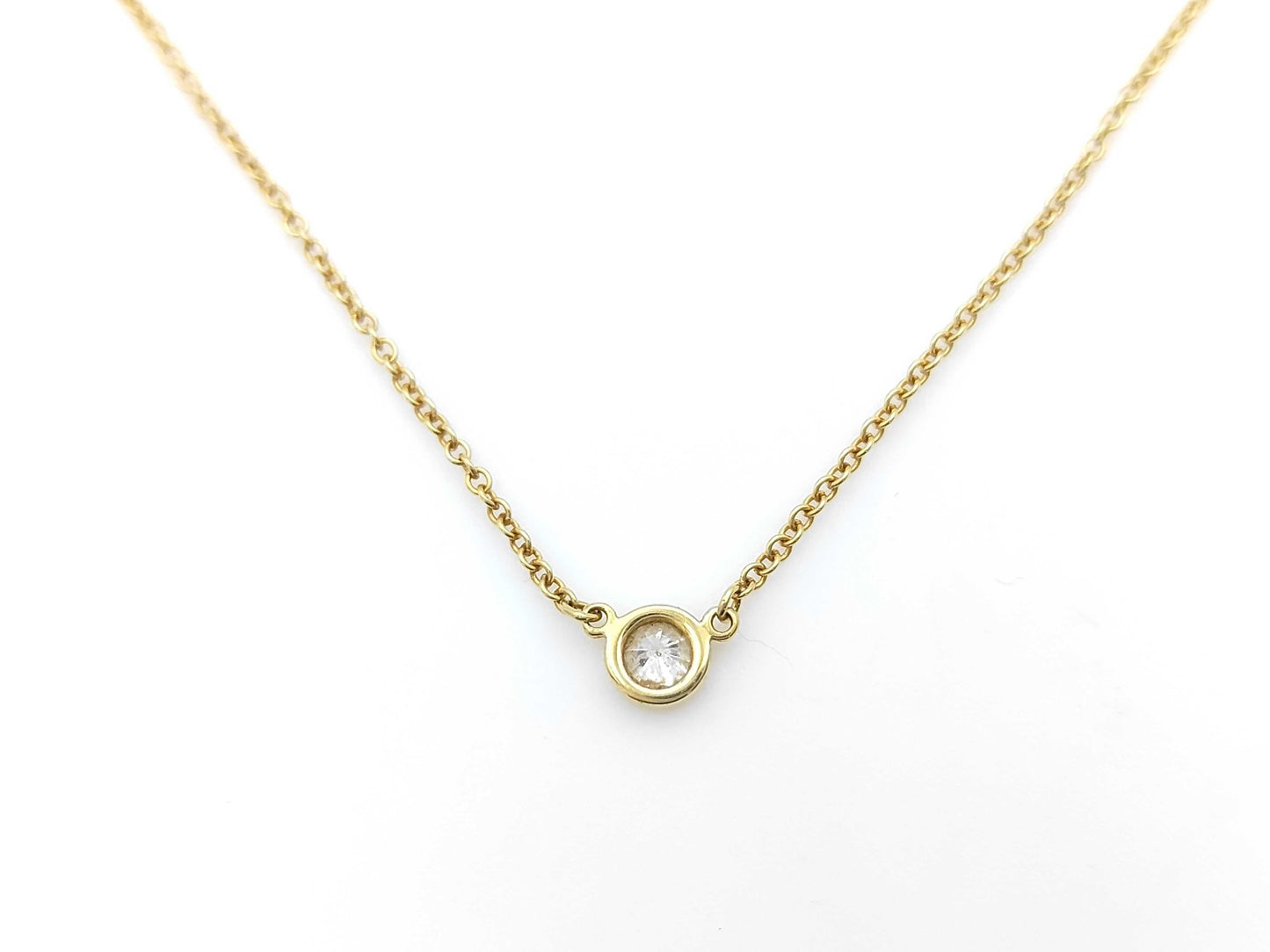 Tiffany & Co. By the Yard 1PD YG 750 1.9g Necklace 