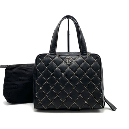 CHANEL CHANEL Wild Stitch Leather Tote Bag