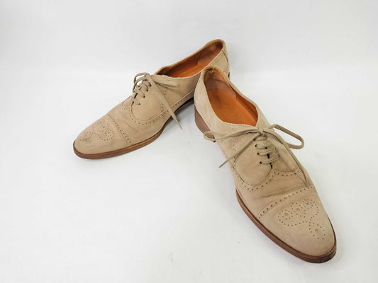 Salvatore Ferragamo Salvatore Ferragamo Suede Wingtip Shoes Leather Business Shoes