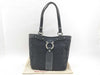 Salvatore Ferragamo Gancini canvas and leather shoulder bag tote bag