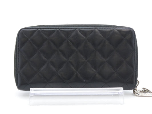 CHANEL Cambon Matelasse Coco Mark Wallet