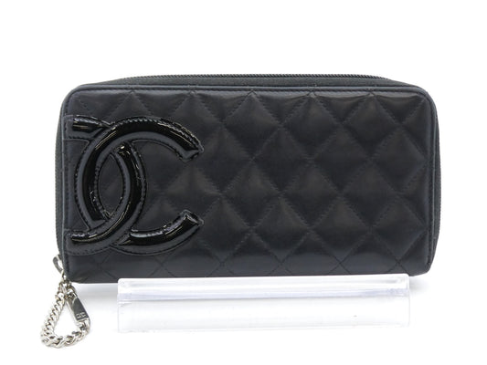 CHANEL Cambon Matelasse Coco Mark Wallet