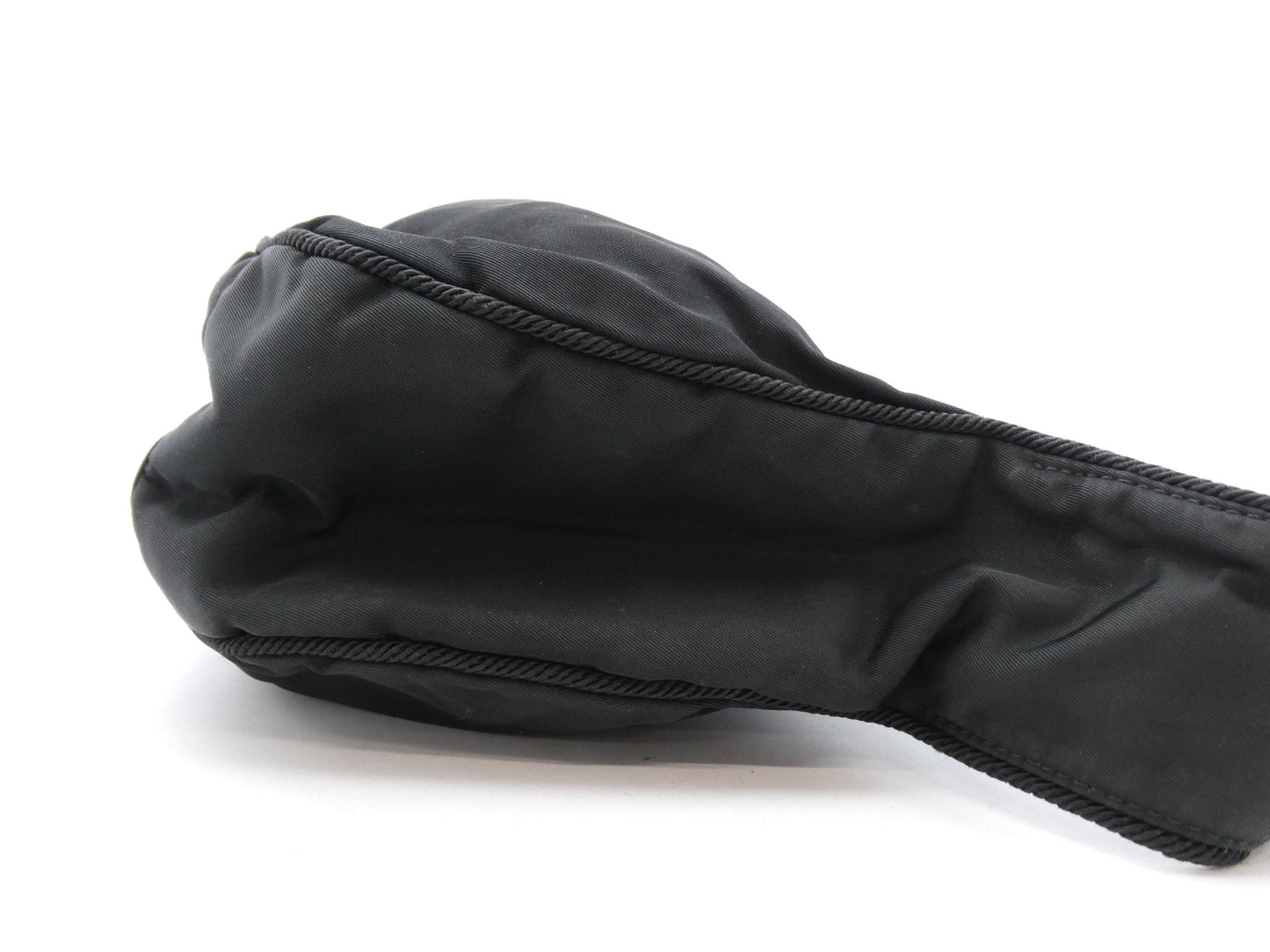 PRADA Logo Beaded Nylon Handbag