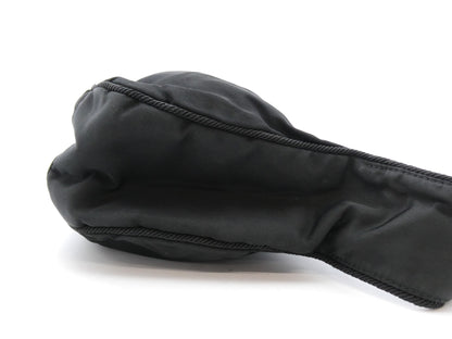 PRADA Logo Beaded Nylon Handbag