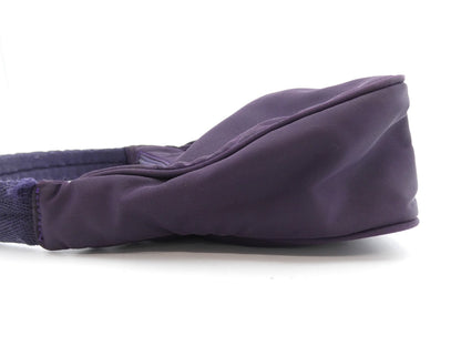 PRADA logo plate nylon handbag