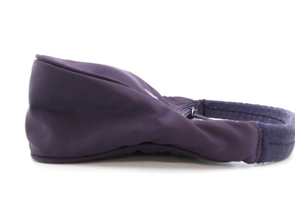 PRADA logo plate nylon handbag