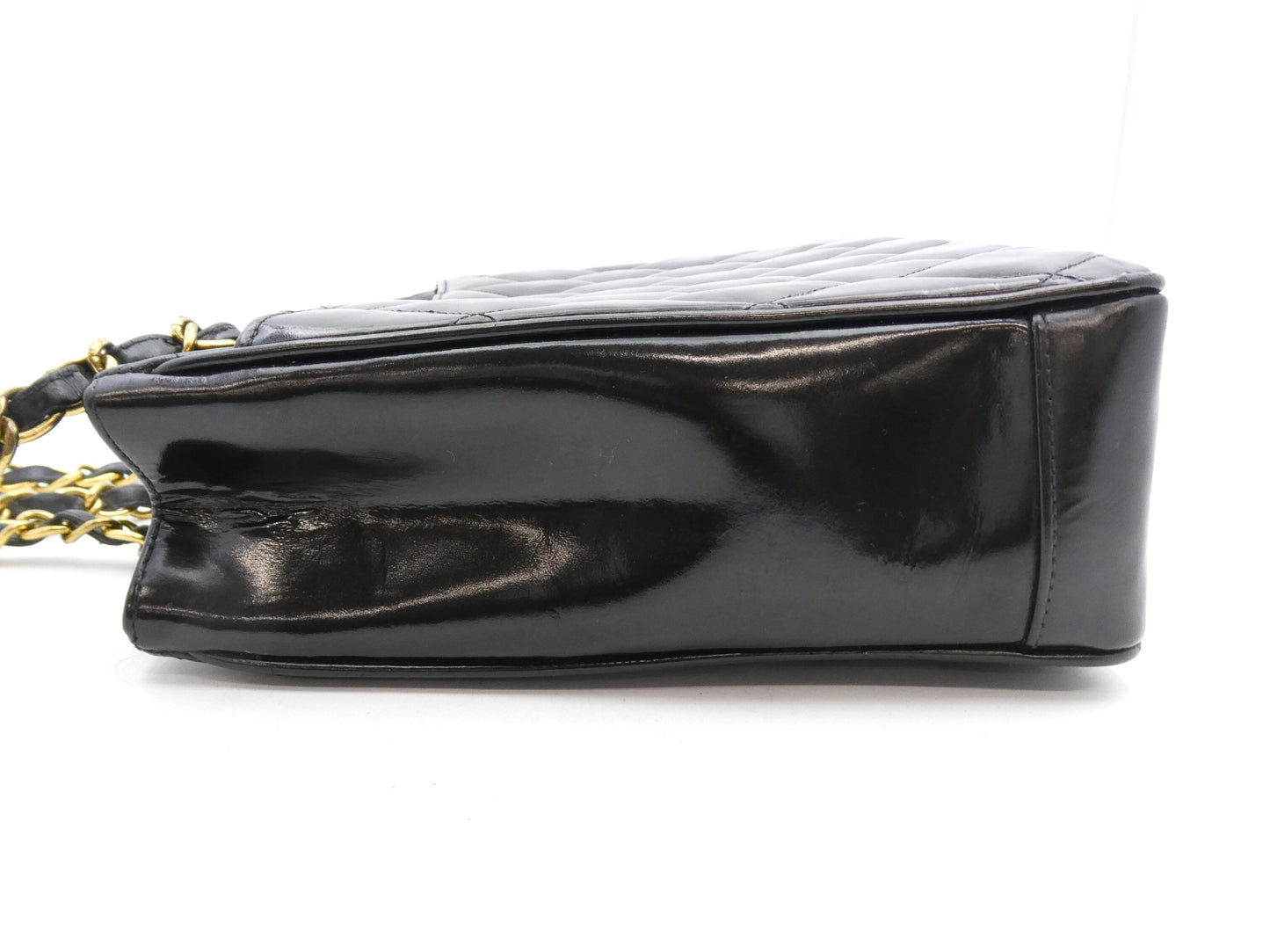 CHANEL Matelasse Matelasse Enamel Coco Mark Chain Tote Bag