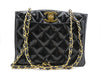 CHANEL Matelasse Matelasse Enamel Coco Mark Chain Tote Bag