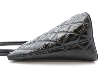 CHANEL Matelasse Reproduction Tote Enamel Coco Mark Tote Bag