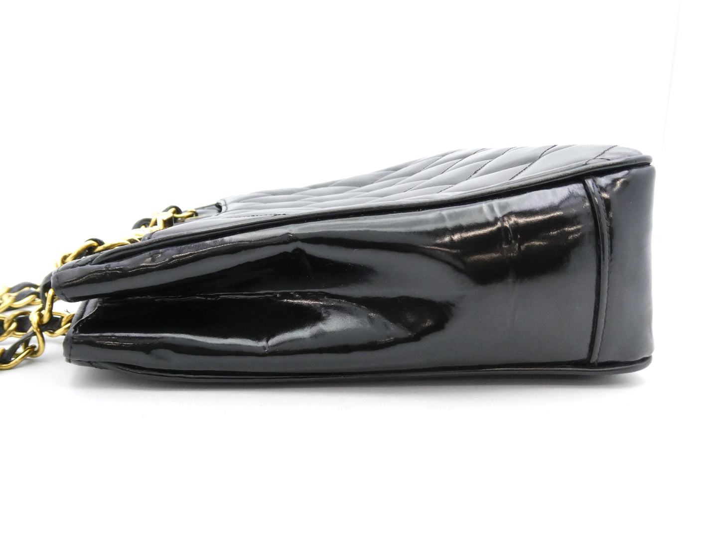 CHANEL Matelasse Matelasse Enamel Coco Mark Chain Tote Bag