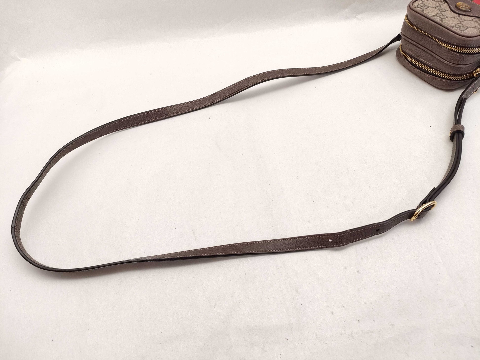 GUCCI GG Supreme Ophidia Shoulder Bag 546595 GG Supreme Canvas and Leather Shoulder Bag