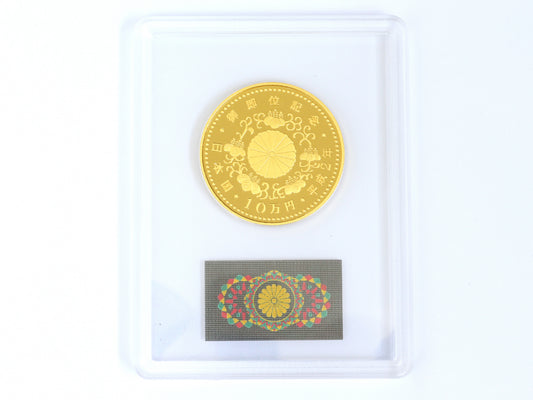 Enthronement 100,000 Yen Gold Coin, 24K Gold, 30.0g, Other Small Items 