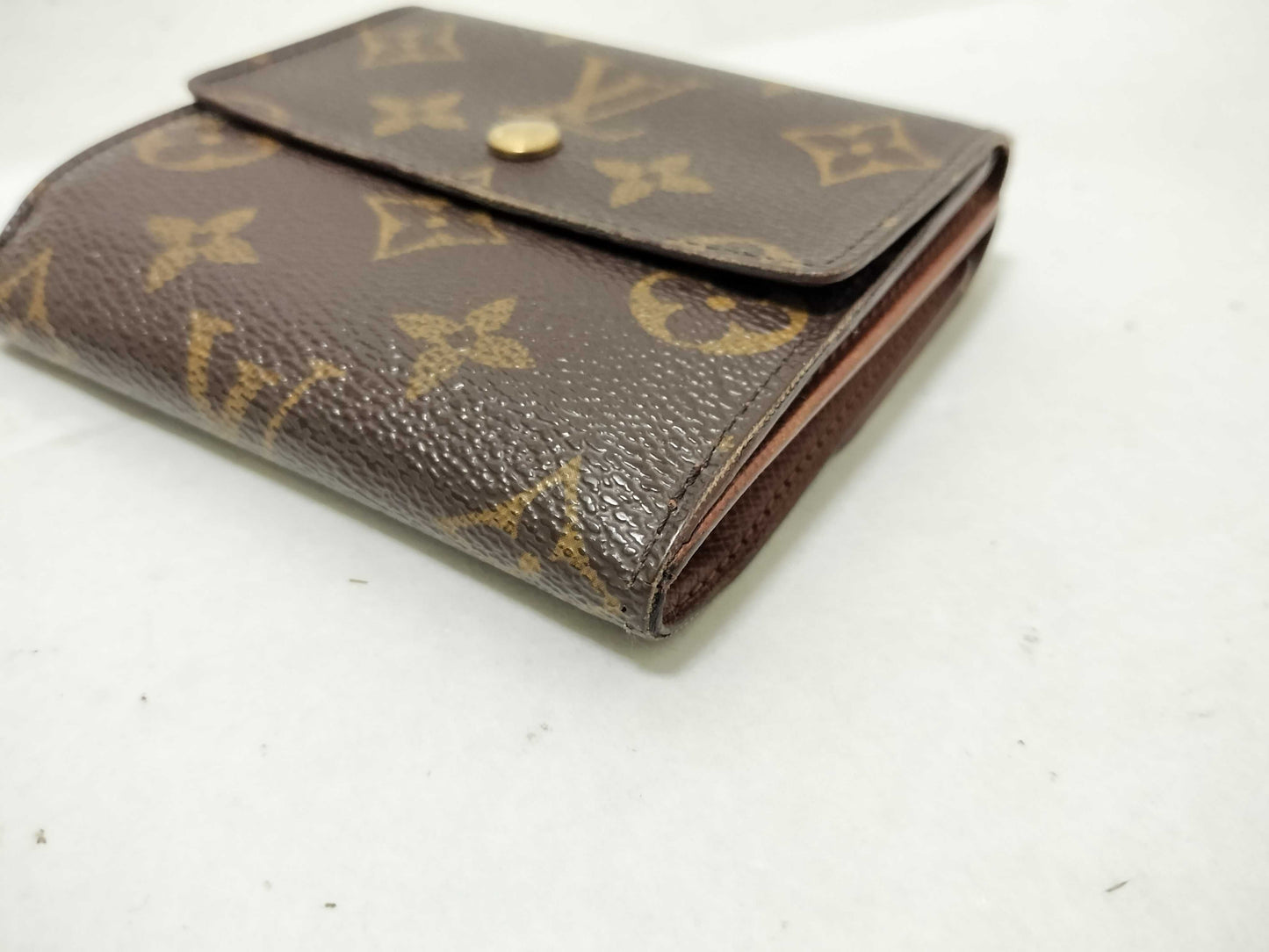 LOUIS VUITTON Monogram W-hook Porte Monnaie Carte Credit folding wallet