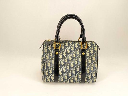 Dior Trotter Mini Boston Bag with CD Logo, PVC, and Gold Hardware.