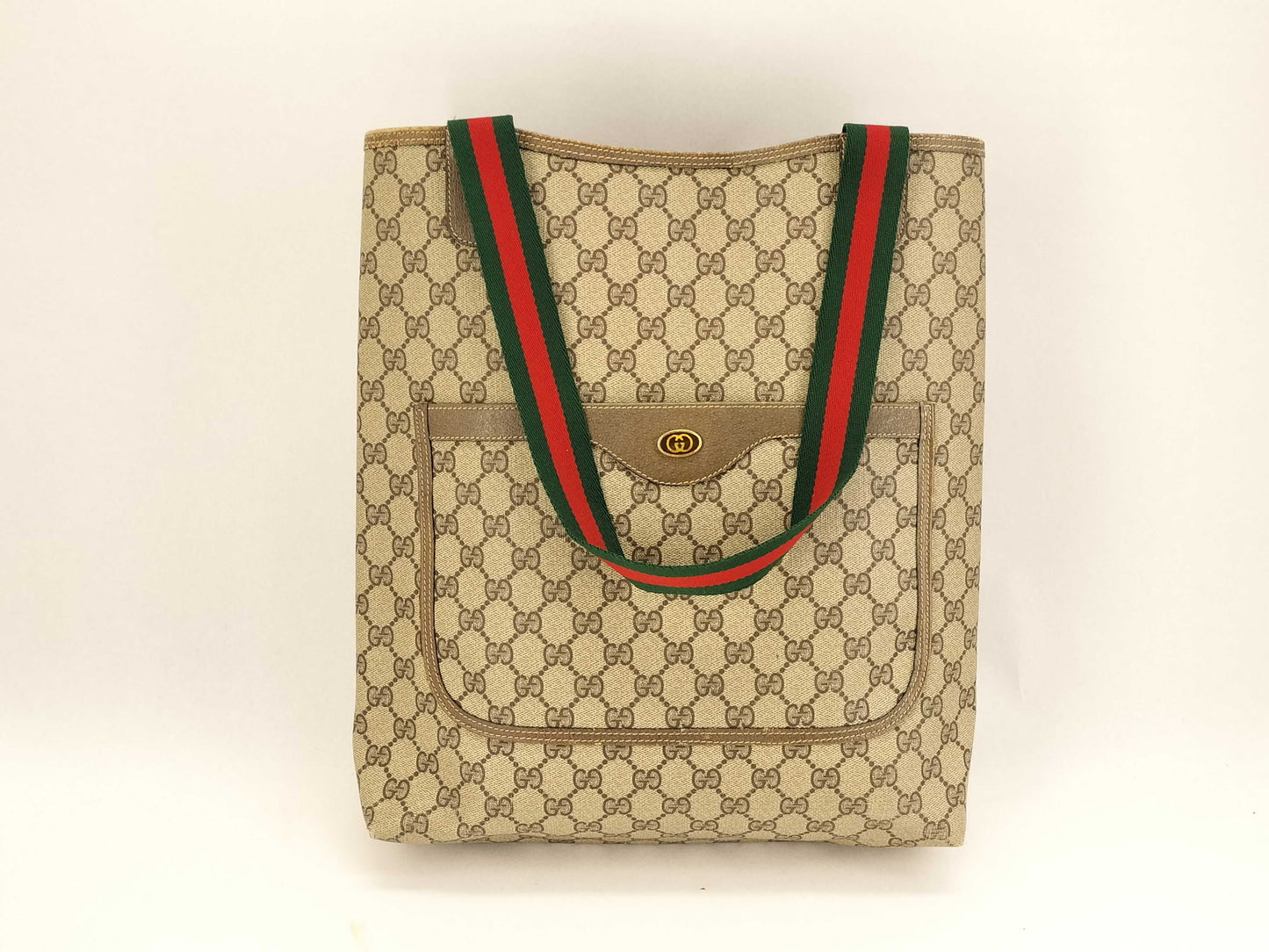GUCCI Tote Bag PVC Sherry Line Tote Bag