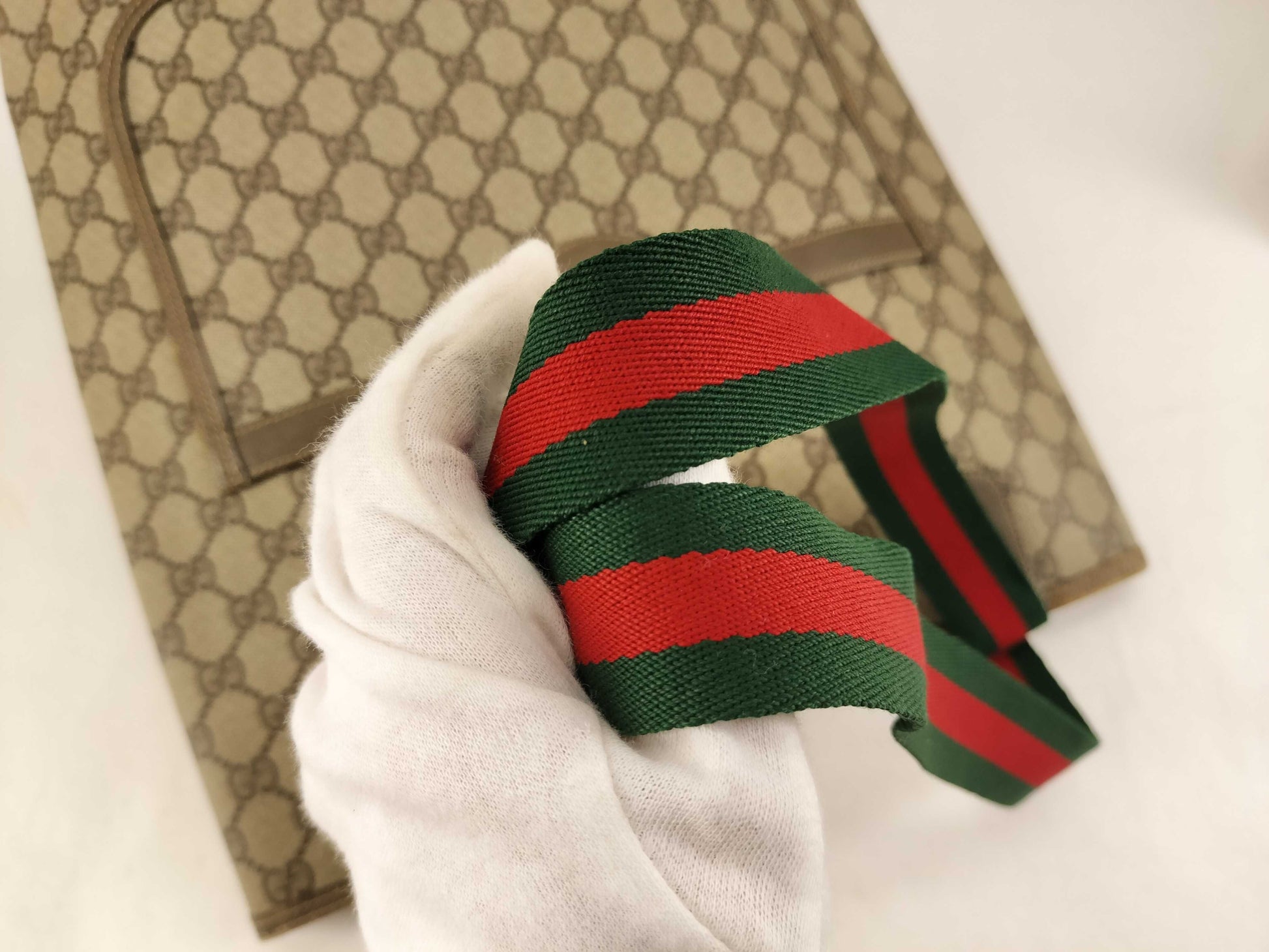 GUCCI Tote Bag PVC Sherry Line Tote Bag