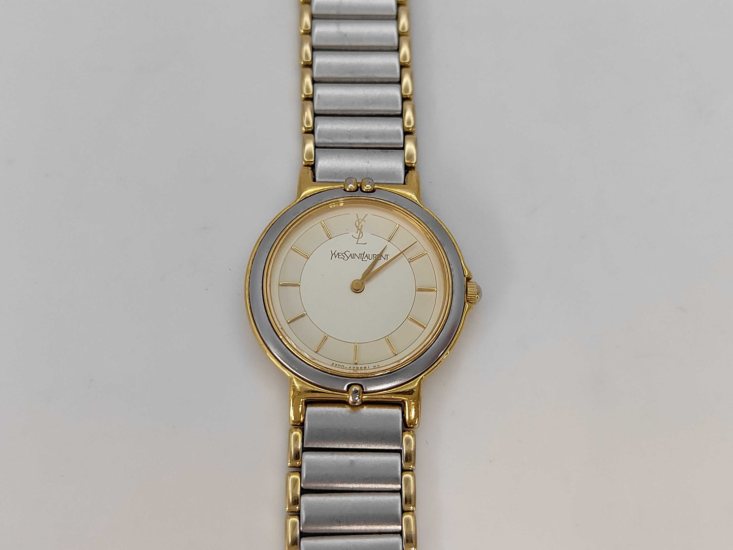 Yves Saint Laurent 2200-228481 2100372 Quartz Ivory Dial Women's Watch