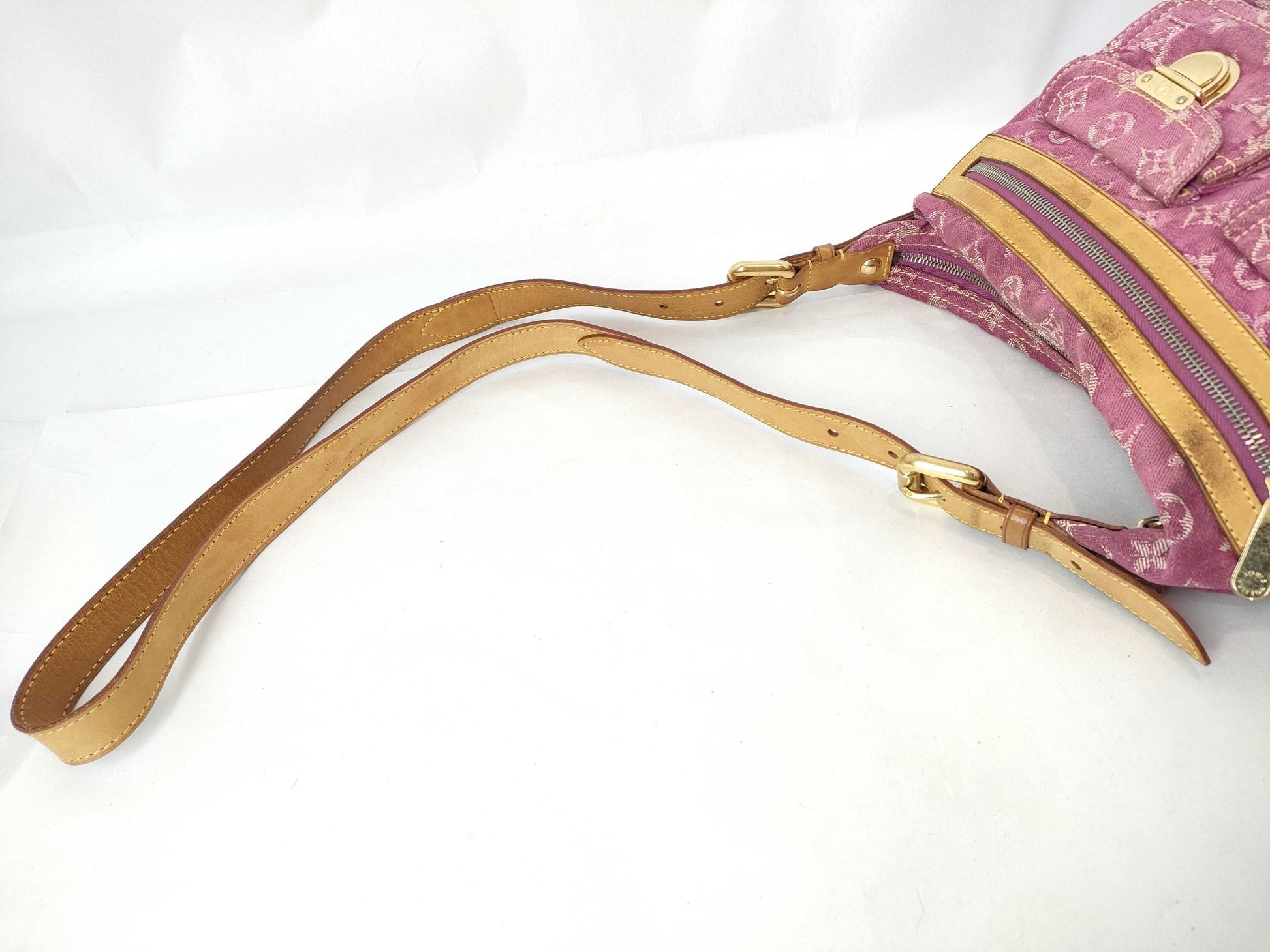 LOUIS VUITTON Monogram Denim Louis Vuitton Shoulder Bag Monogram Baggy PM M95212 Shoulder Bag