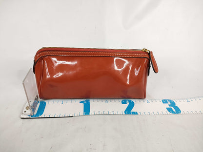 Tory Burch Patent Pouch Orange Pouch