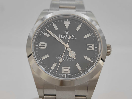 ROLEX 214270 3D68X650 Black Dial Oyster Bracelet Men's Watch