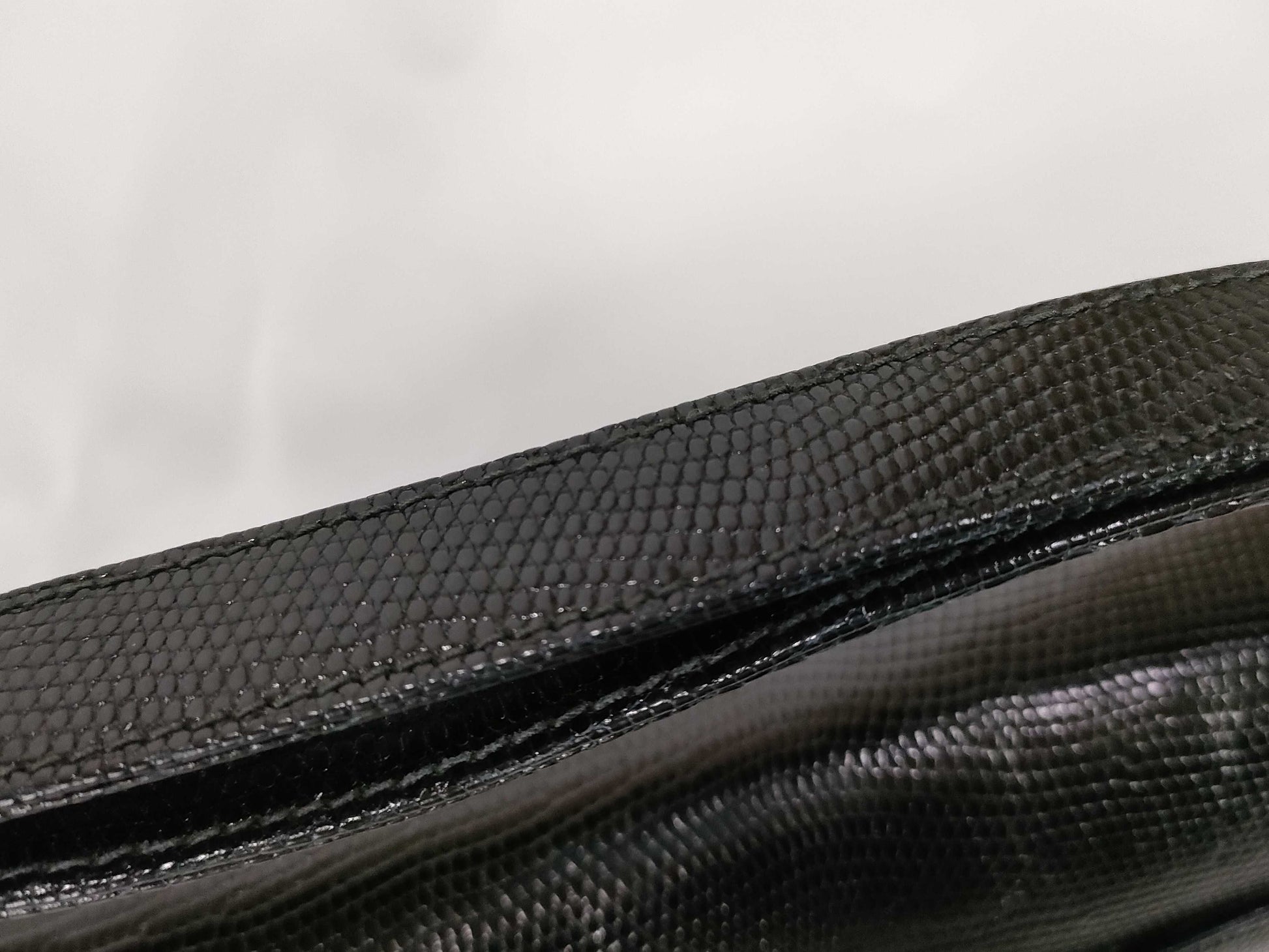 GUCCI Old Lizard One-Shoulder Bag Handbag