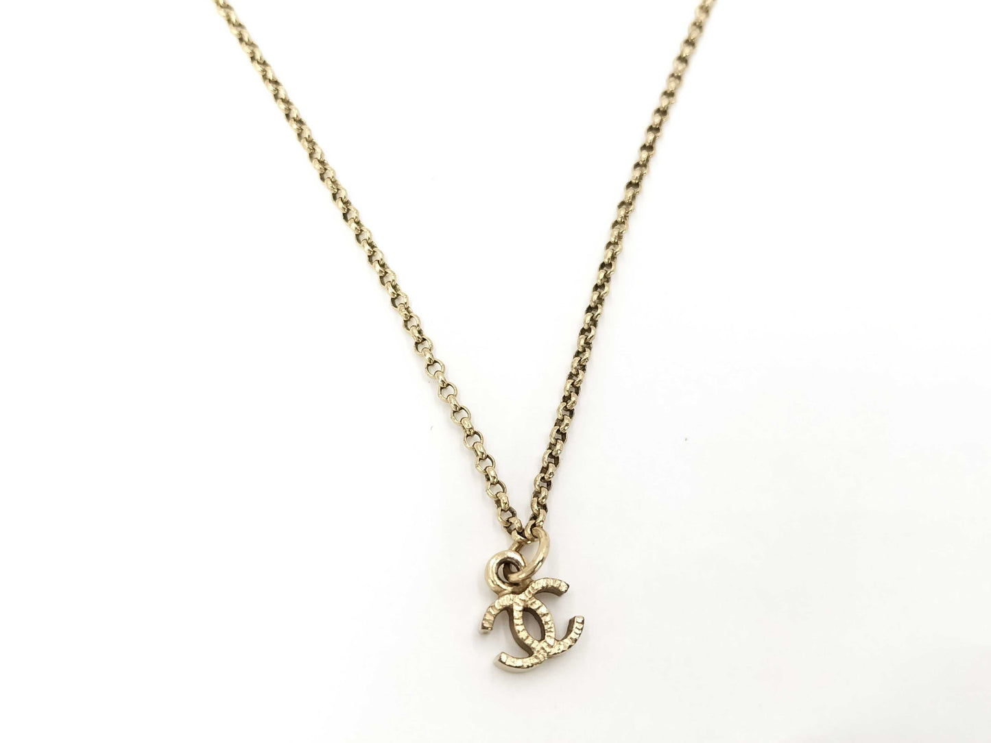 CHANEL CHANEL Coco Mark Necklace Gold A19V Necklace