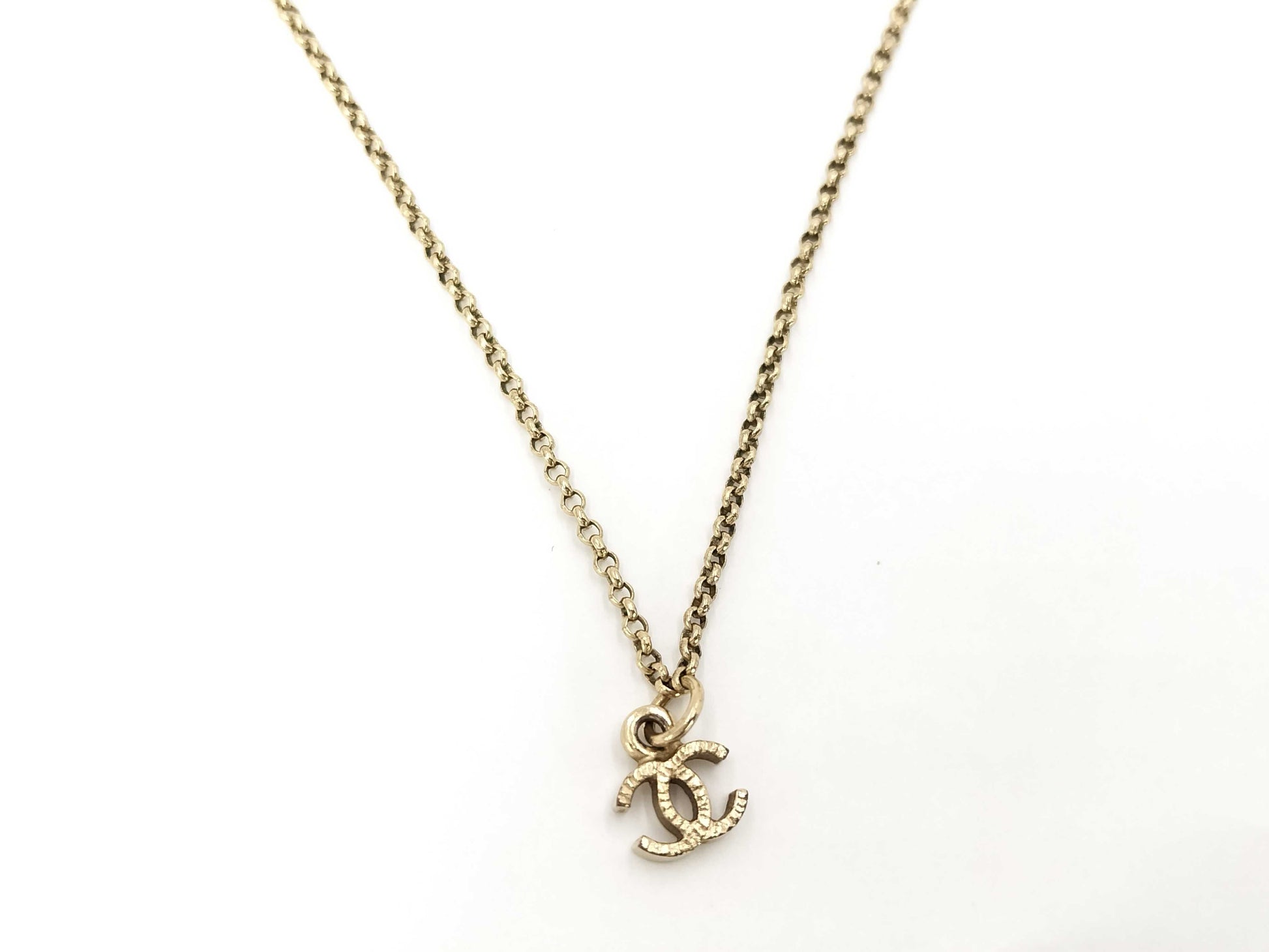 CHANEL CHANEL Coco Mark Necklace Gold A19V Necklace