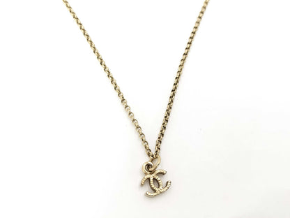 CHANEL CHANEL Coco Mark Necklace Gold A19V Necklace