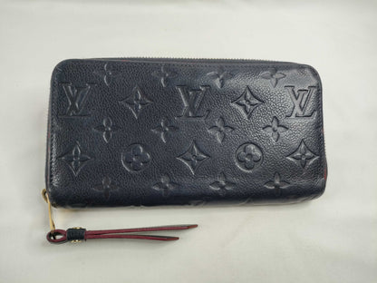 LOUIS VUITTON Monogram Empreinte Zippy Wallet Marine Rouge M62121 SP0178 Wallet