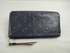 LOUIS VUITTON Monogram Empreinte Zippy Wallet Marine Rouge M62121 SP0178 Wallet