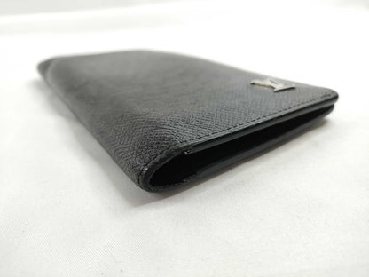 LOUIS VUITTON Taiga Brazza Taiga Noir M30285 RA2230 Wallet
