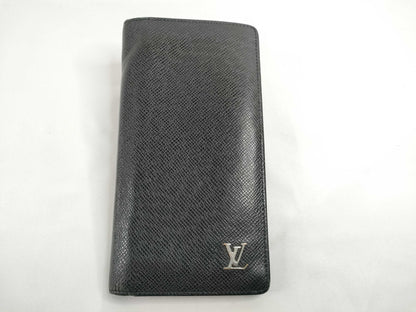 LOUIS VUITTON Taiga Brazza Taiga Noir M30285 RA2230 Wallet