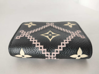 LOUIS VUITTON Monogram Empreinte Louis Vuitton Claire Broderie Monogram Empreinte M81139 RFID Wallet