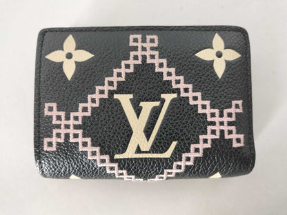 LOUIS VUITTON Monogram Empreinte Louis Vuitton Claire Broderie Monogram Empreinte M81139 RFID Wallet