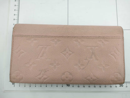 LOUIS VUITTON Monogram Empreinte Sarah Monogram Empreinte Rose M64082 CA2178 Wallet