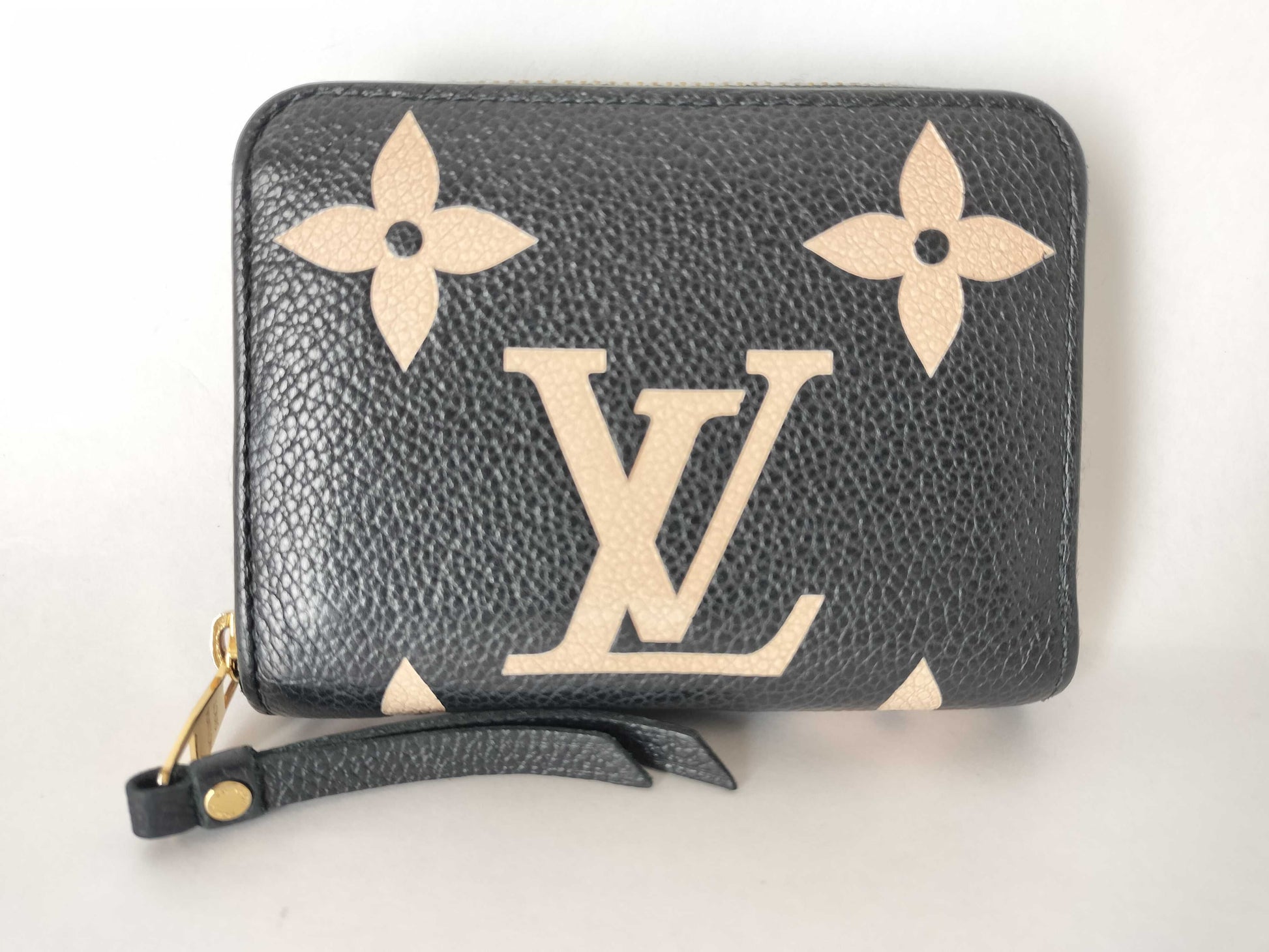 LOUIS VUITTON Monogram Empreinte Coin Purse, Two-Tone, Empreinte M69787 RFID Coin Case
