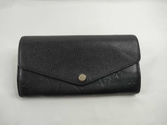 LOUIS VUITTON Monogram Empreinte Sarah Empreinte Noir M61182 CA3198 Wallet