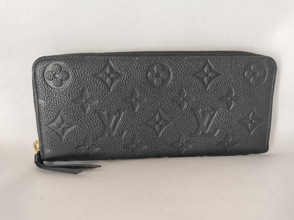 LOUIS VUITTON Monogram Empreinte Louis Vuitton Clemence Monogram Empreinte M60171 RFID Wallet