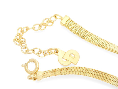 Dior Christian Dior Gold Choker Necklace with Logo Design, GEARMANY Stamp, 13.1g