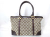 GUCCI GG Canvas GUCCI Gucci Handbag Lovely Brown Handbag