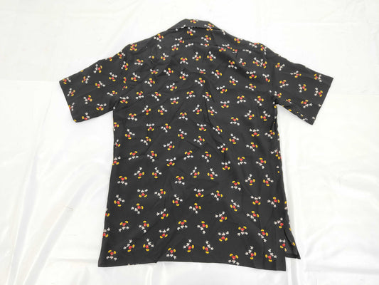SAINT LAURENT Brand Apparel Yves Saint Laurent Paris Disney Mickey Mouse All-Over Print Short Sleeve Shirt Black 531956 Size 37 T-Shirt
