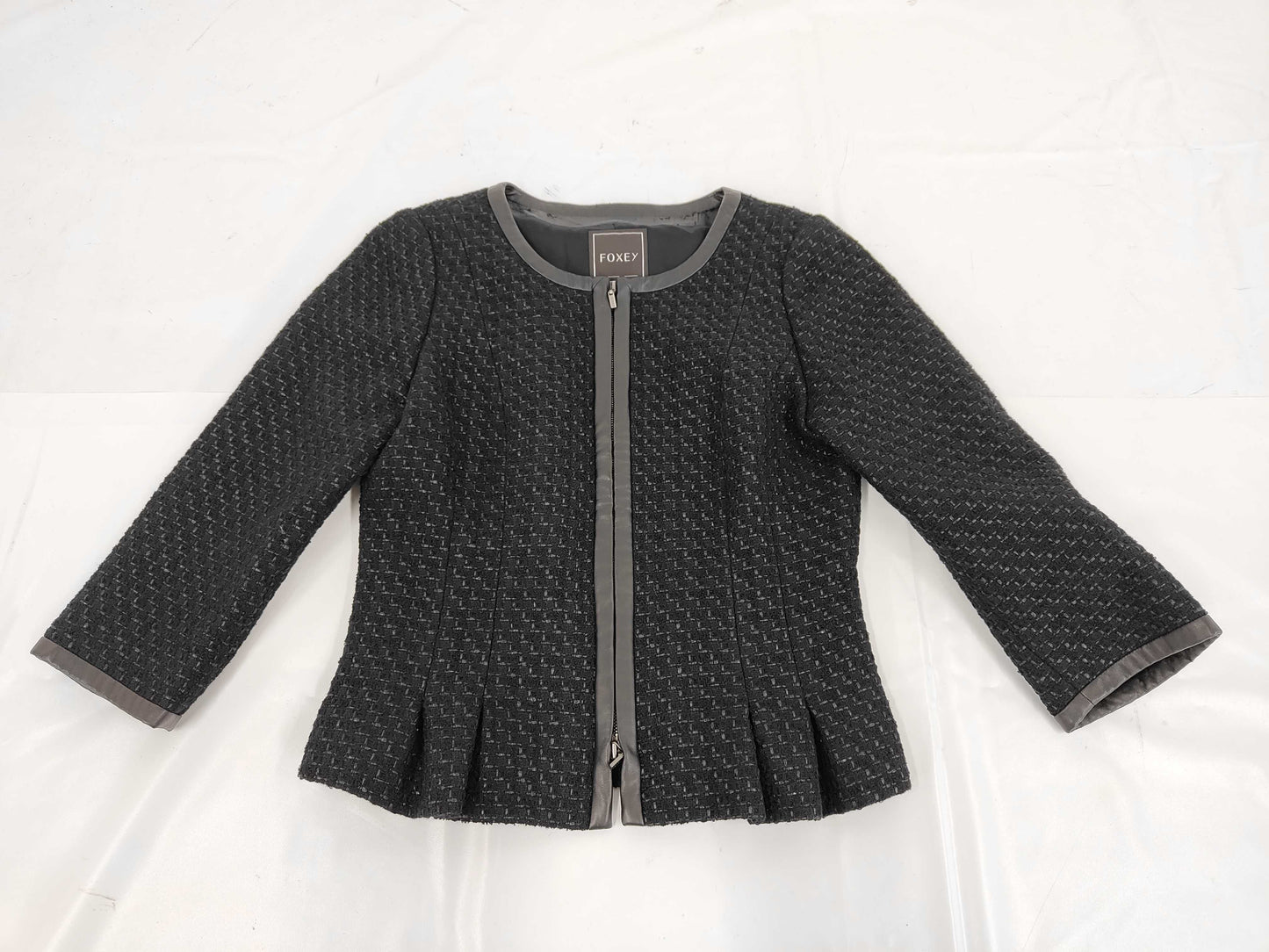 FOXEY Brand Apparel FOXEY Tweed Jacket Black Jacket Jacket